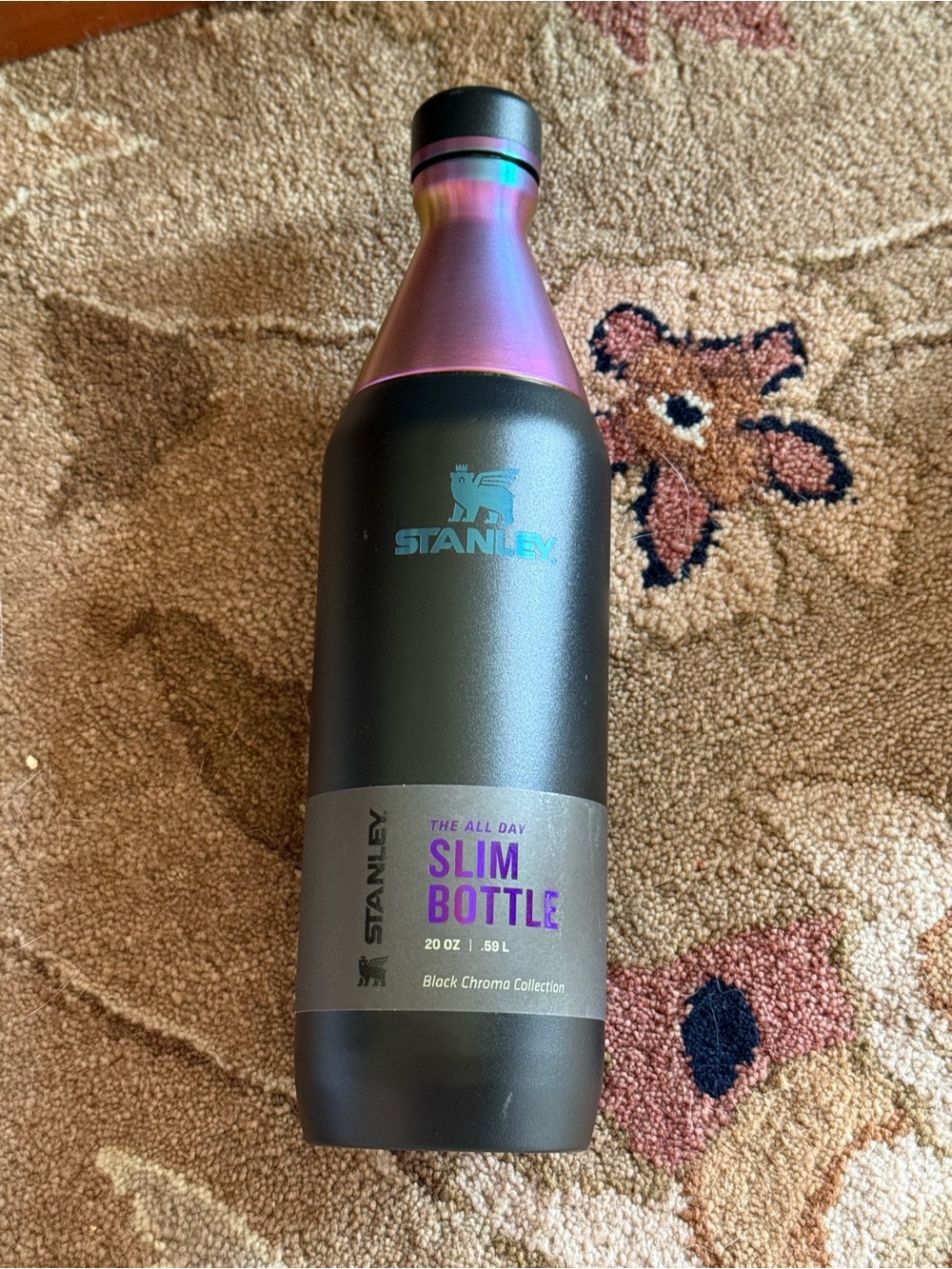 Stanley Slim Bottle - Purple Accent & Black chroma